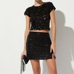 All Over Sequin Mini Skirt size XS